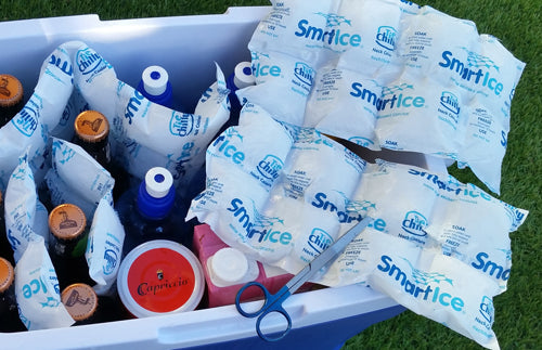 Smartice reusable ice sheets packs for cold cooling cooler cool box insulated bag or esky.